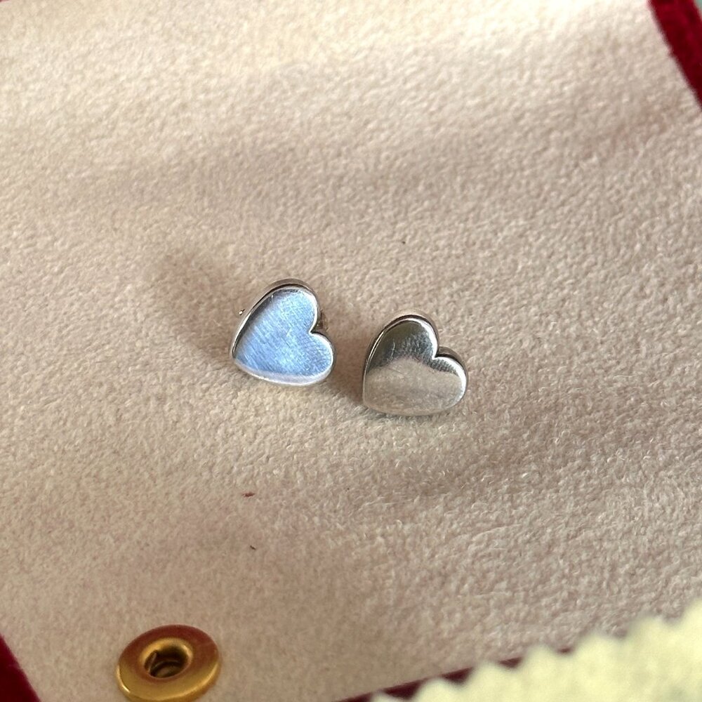 Vintage TOUS Heart sterling silver (925) stud Earrings – Discontinued Rare Model - Picture 3 of 4